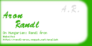 aron randl business card